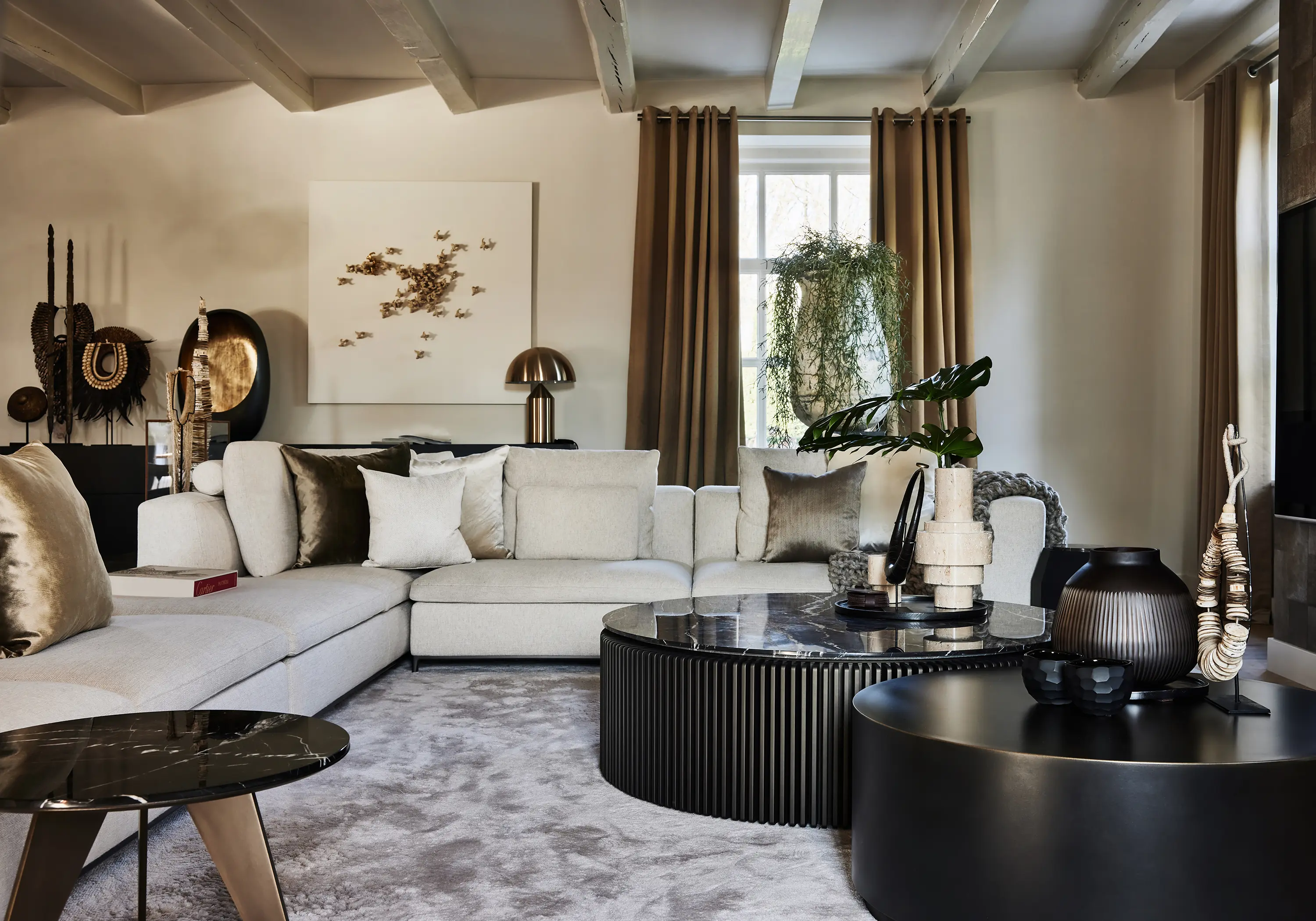 DAMI Luxury Interior - Amber Coffee Table Metal Lacquer