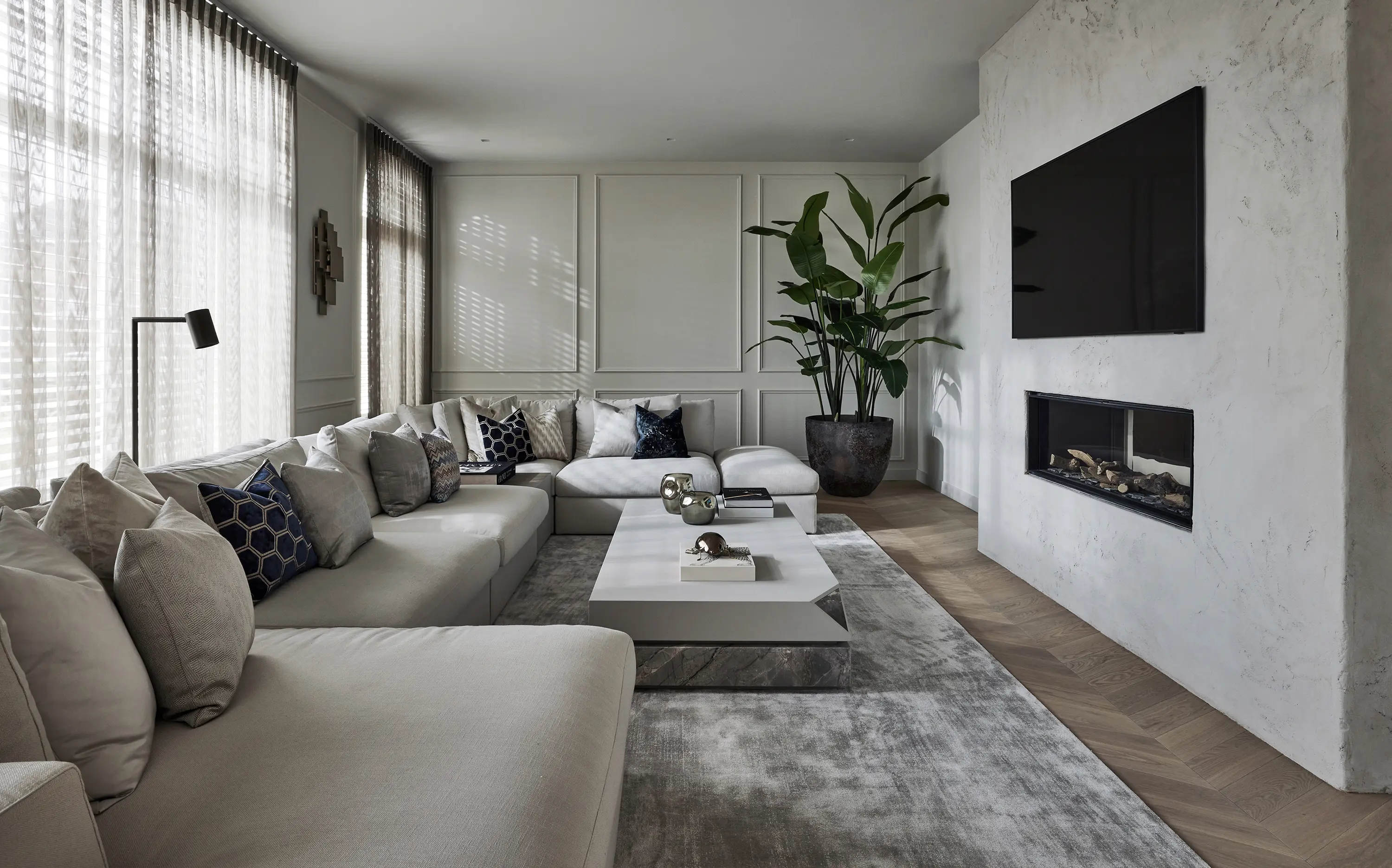 DAMI Luxury Interior - Zircon Coffee Table Softtouch Beige + Travertin