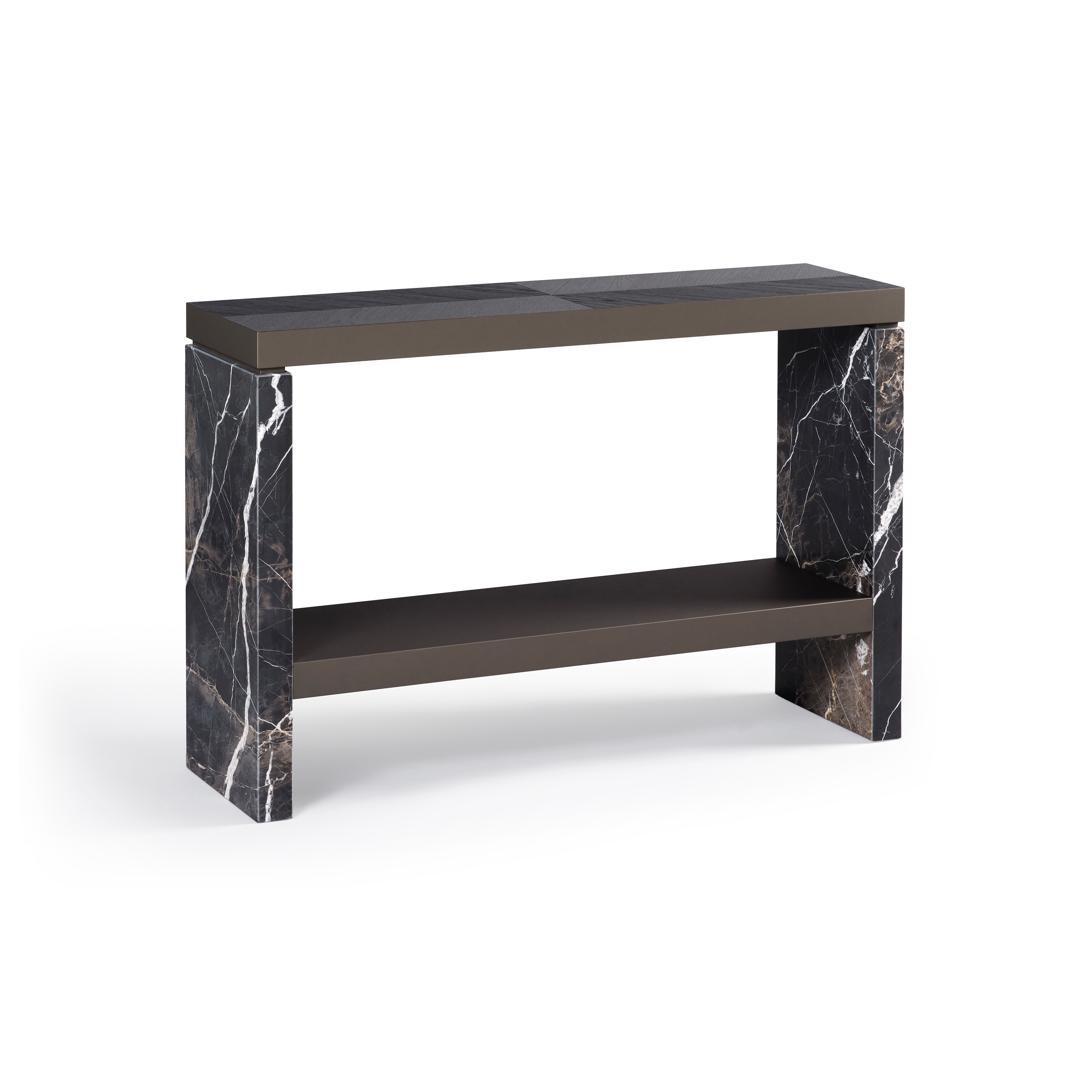 Afficher le produit Cinnabar Console Brushed Oak + Marble + Softtouch du fabricant DAMI Luxury Interior