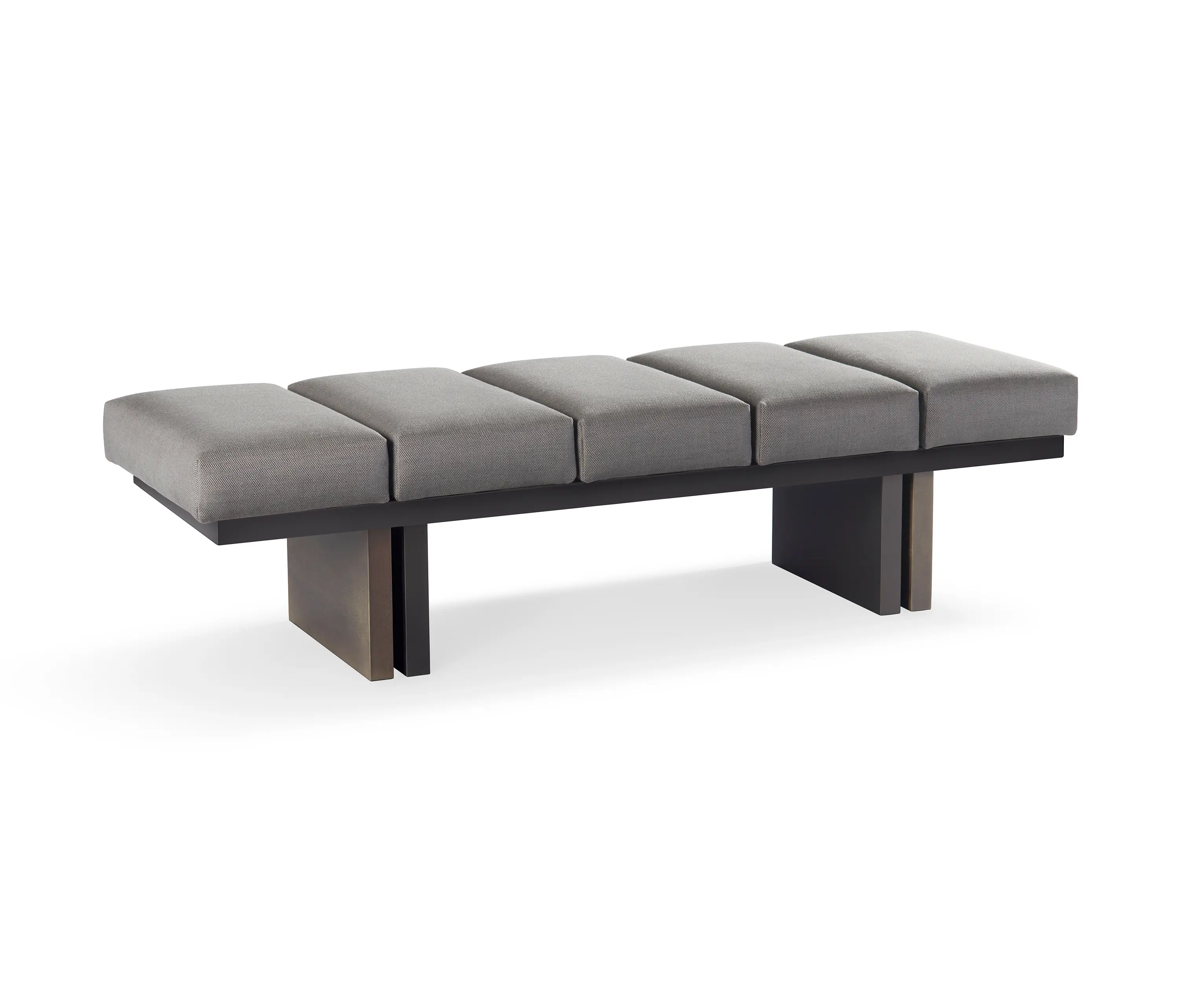 DAMI Luxury Interior - Nova Pouf Soft Touch Frame + Metal Lacquer + Fabric Cat. 3