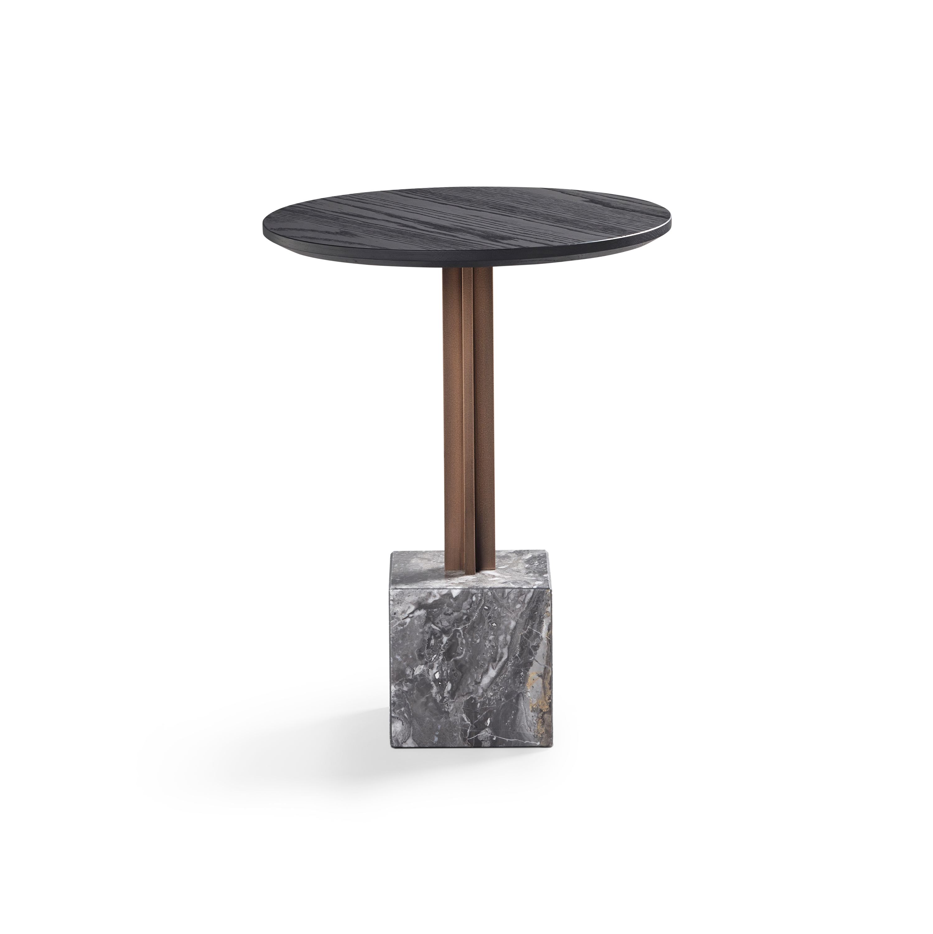 Mostrar el producto Onyx Side Table Marble Base + Metal Lacquer + Brushed Oak Top del fabricante DAMI Luxury Interior