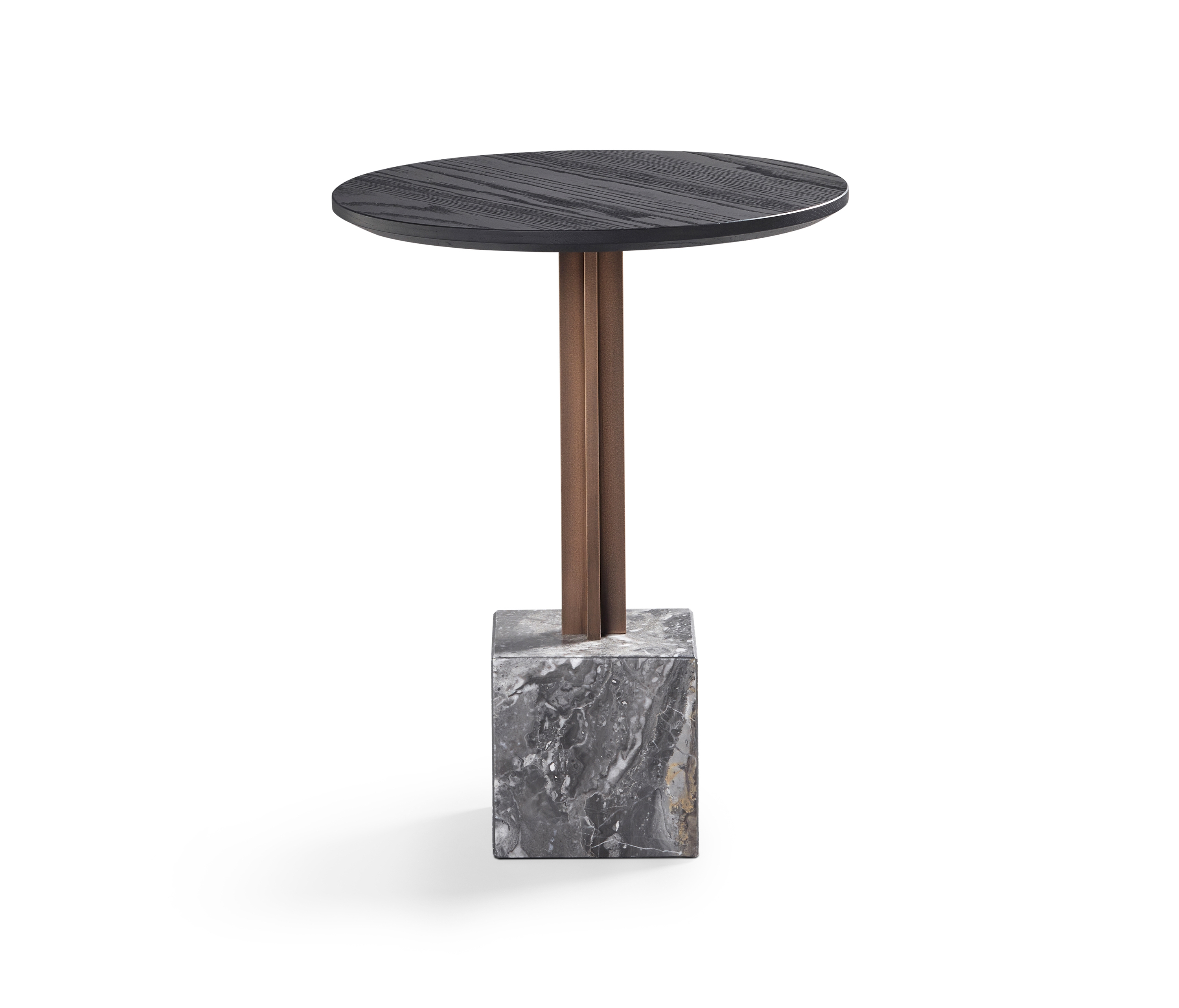 Mostrar el producto Onyx Side Table Marble Base + Metal Lacquer + Brushed Oak Top del fabricante DAMI Luxury Interior