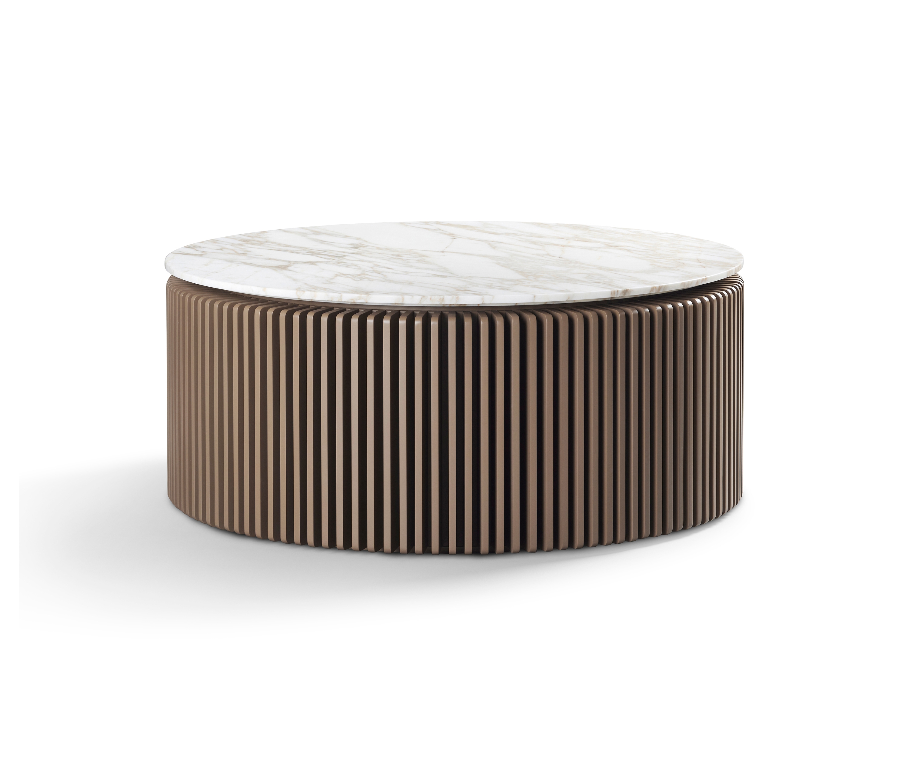 Mostrar el producto Pearl Coffee Table Caramel Ultra Matt Frame + Marble Calacatta Top del fabricante DAMI Luxury Interior