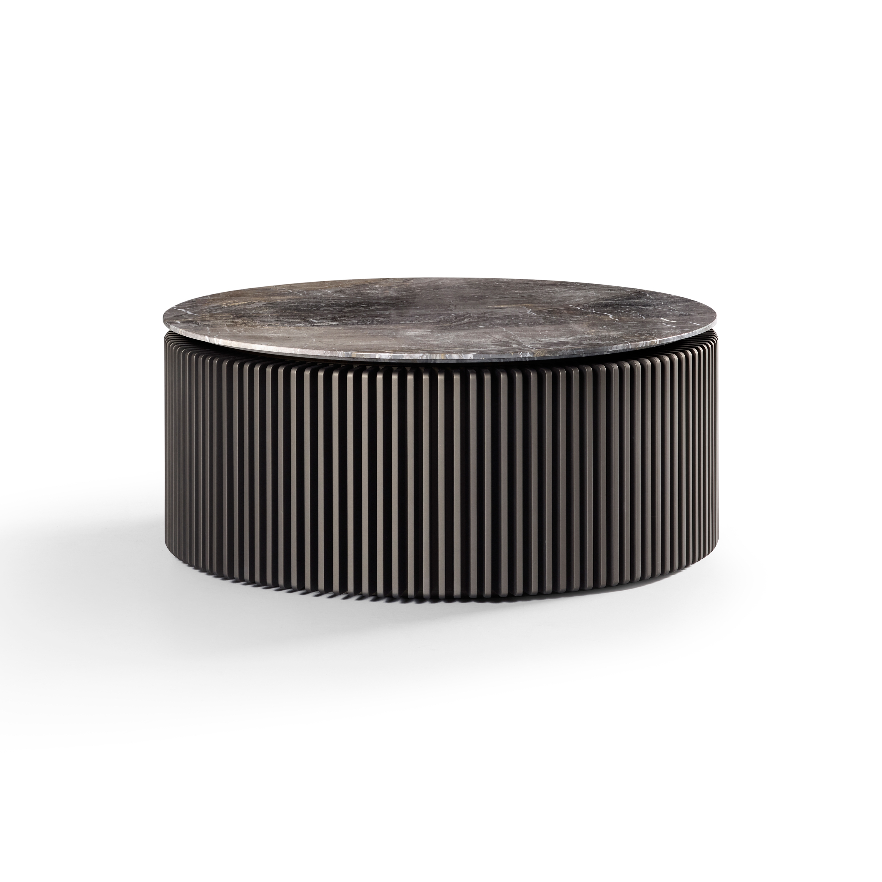 Pearl Coffee Table Softtouch Bronze Frame + Marble Grigio Orobico Top