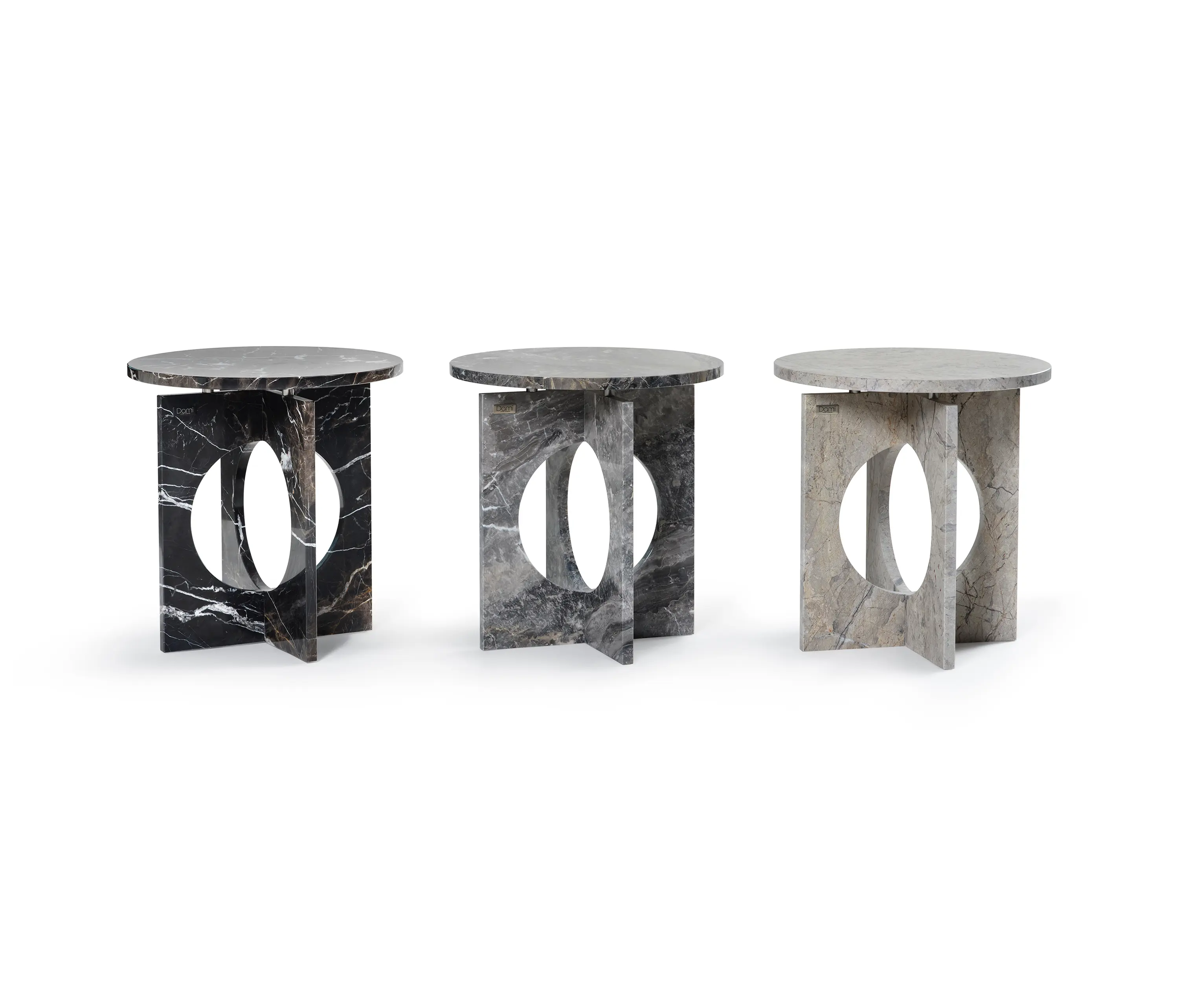 DAMI Luxury Interior - Ruby Side Table Marble Café Amaro