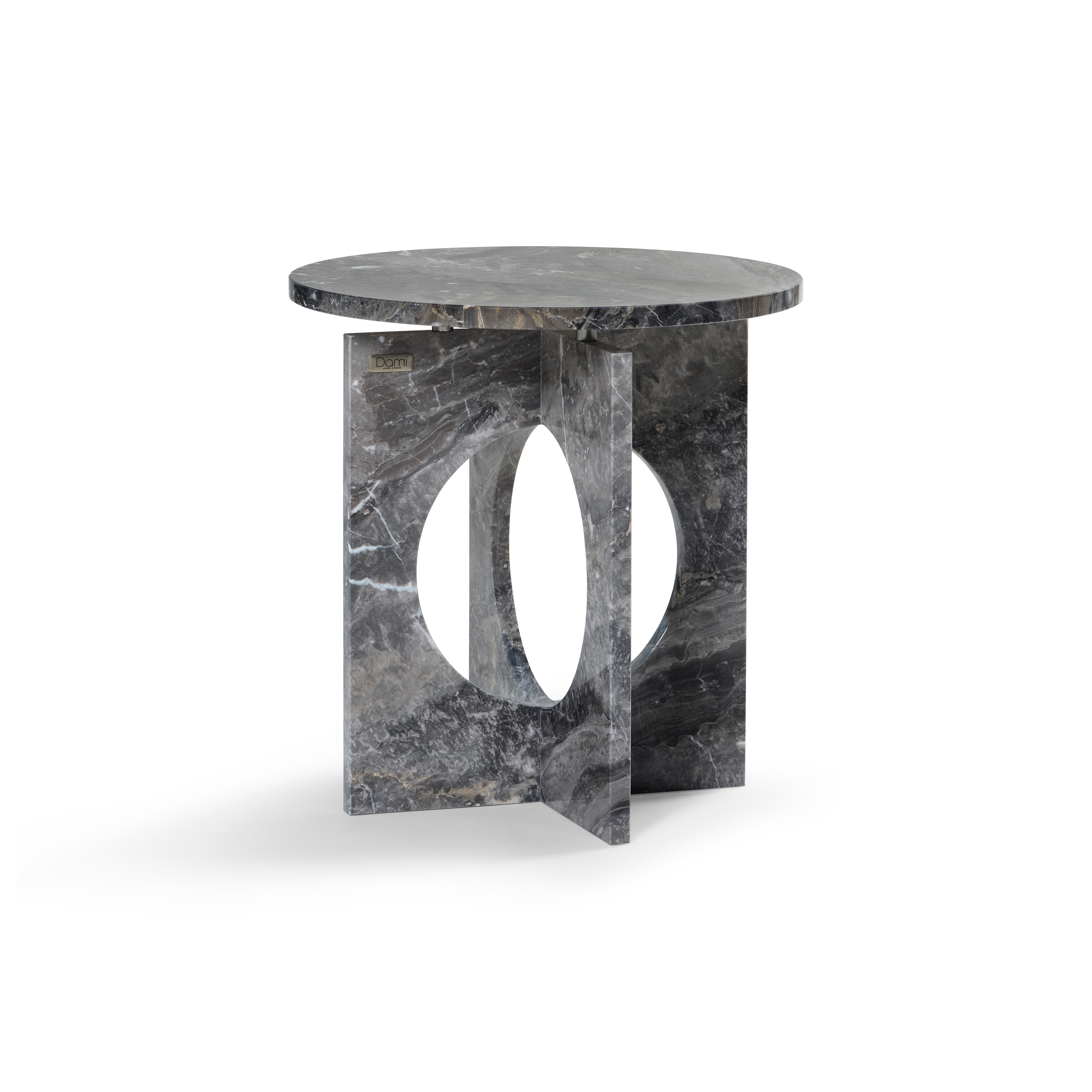 Ruby Side Table Marble Grigio Orobico