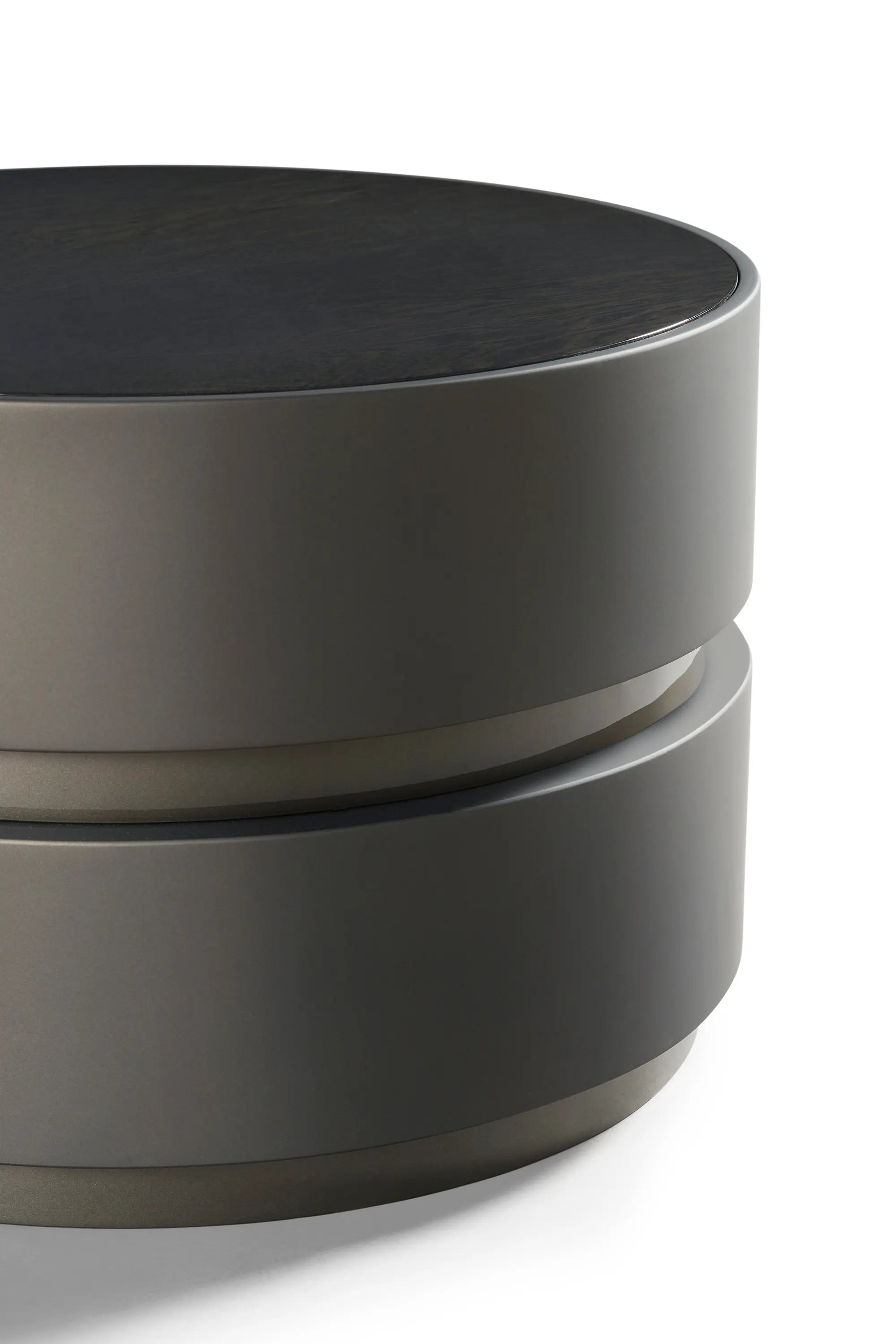 DAMI Luxury Interior - Spinel Coffee Table Softtouch Bronze + Brushed Oak Inlay