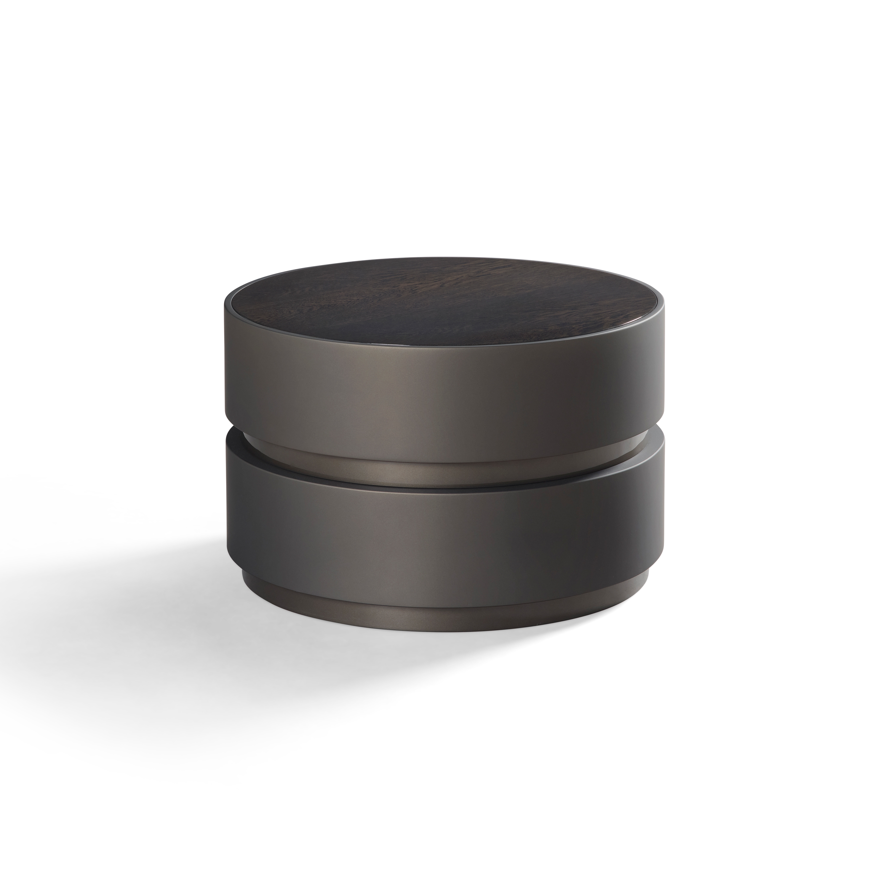 Spinel Coffee Table Softtouch Bronze + Brushed Oak Inlay