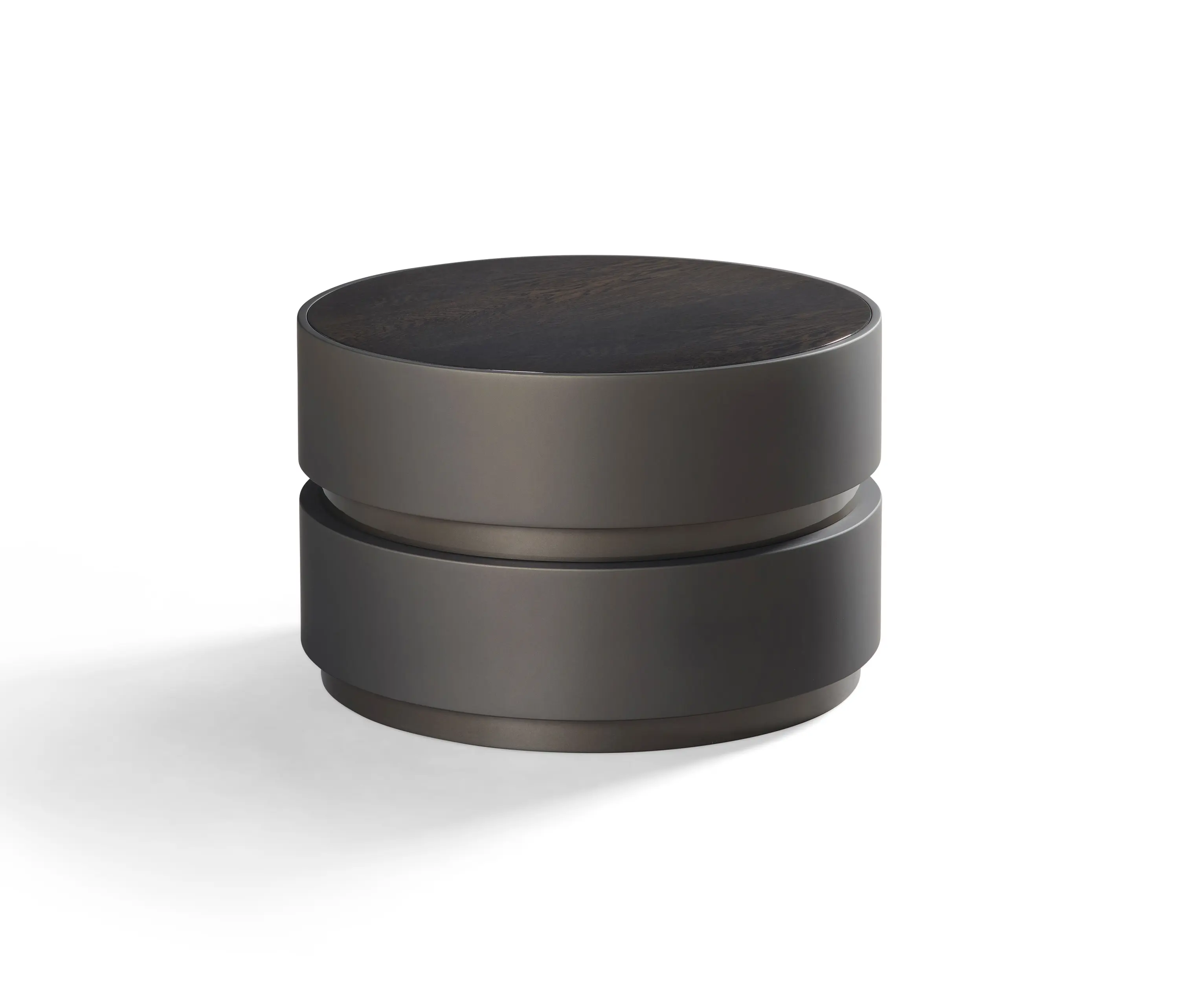 DAMI Luxury Interior - Spinel Coffee Table Softtouch Bronze + Brushed Oak Inlay