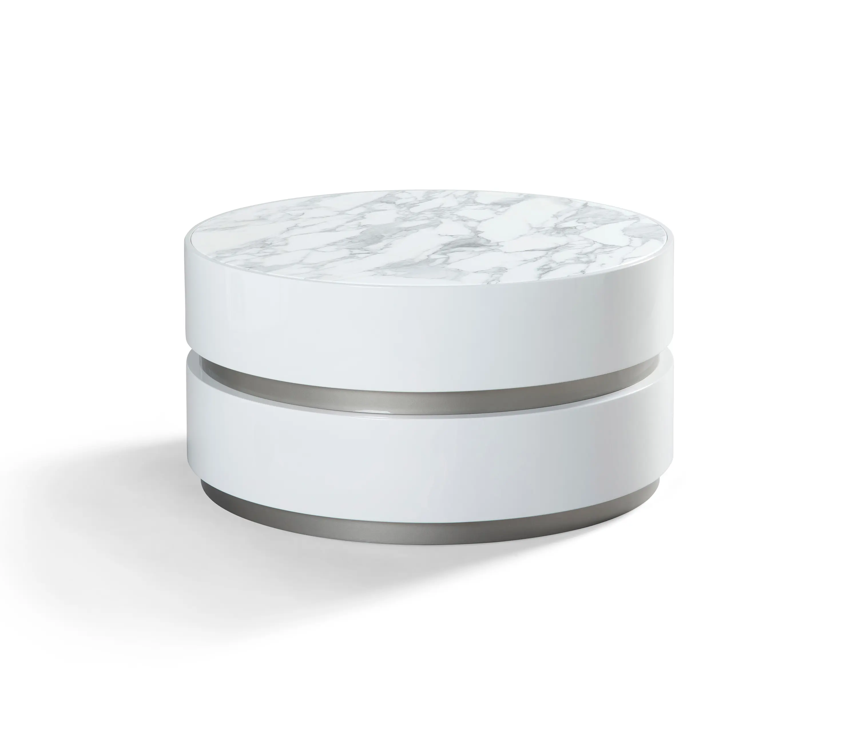 DAMI Luxury Interior - Spinel Coffee Table Softtouch Stone + Marble Arrabescato Inlay