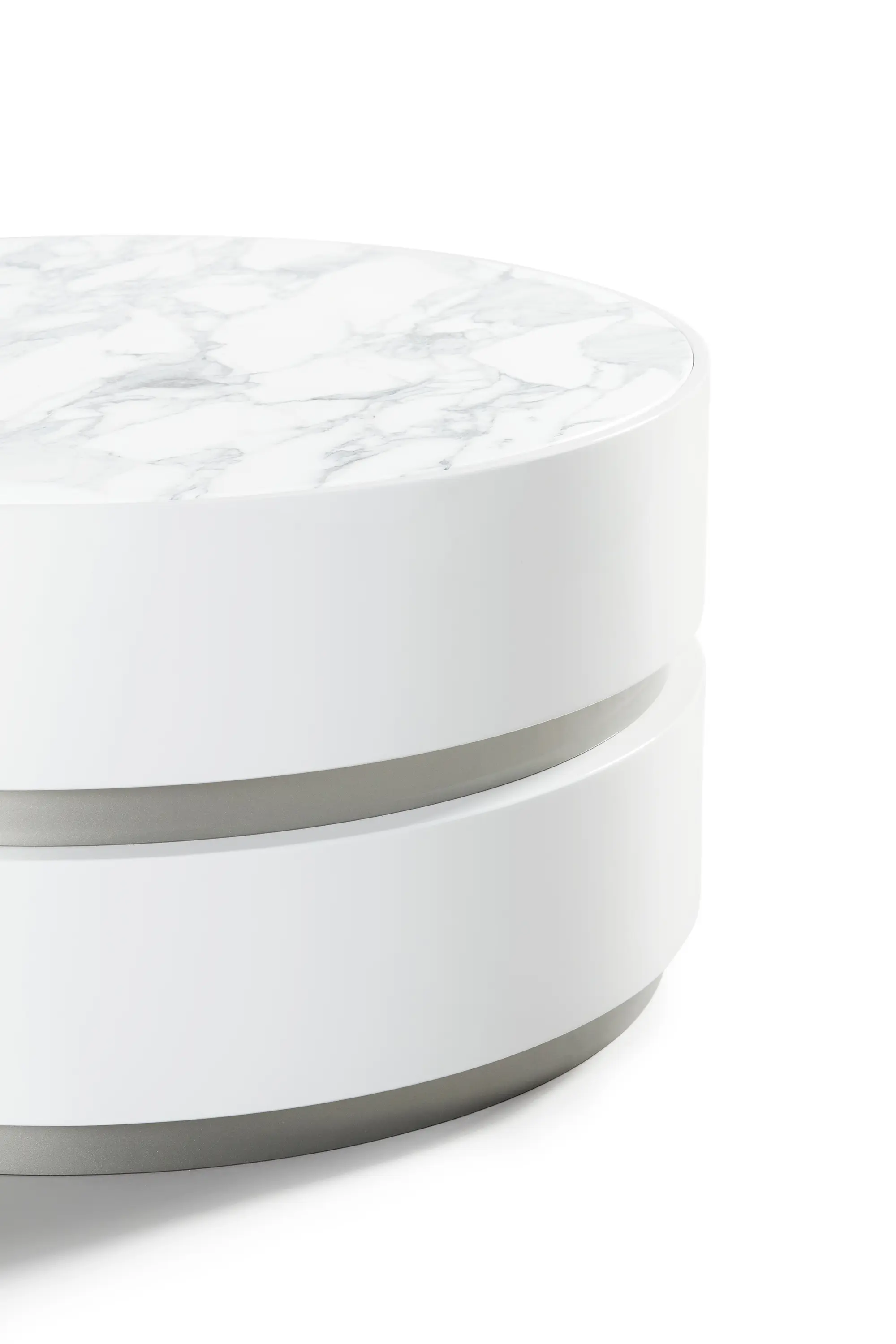 DAMI Luxury Interior - Spinel Coffee Table Softtouch Stone + Marble Arrabescato Inlay