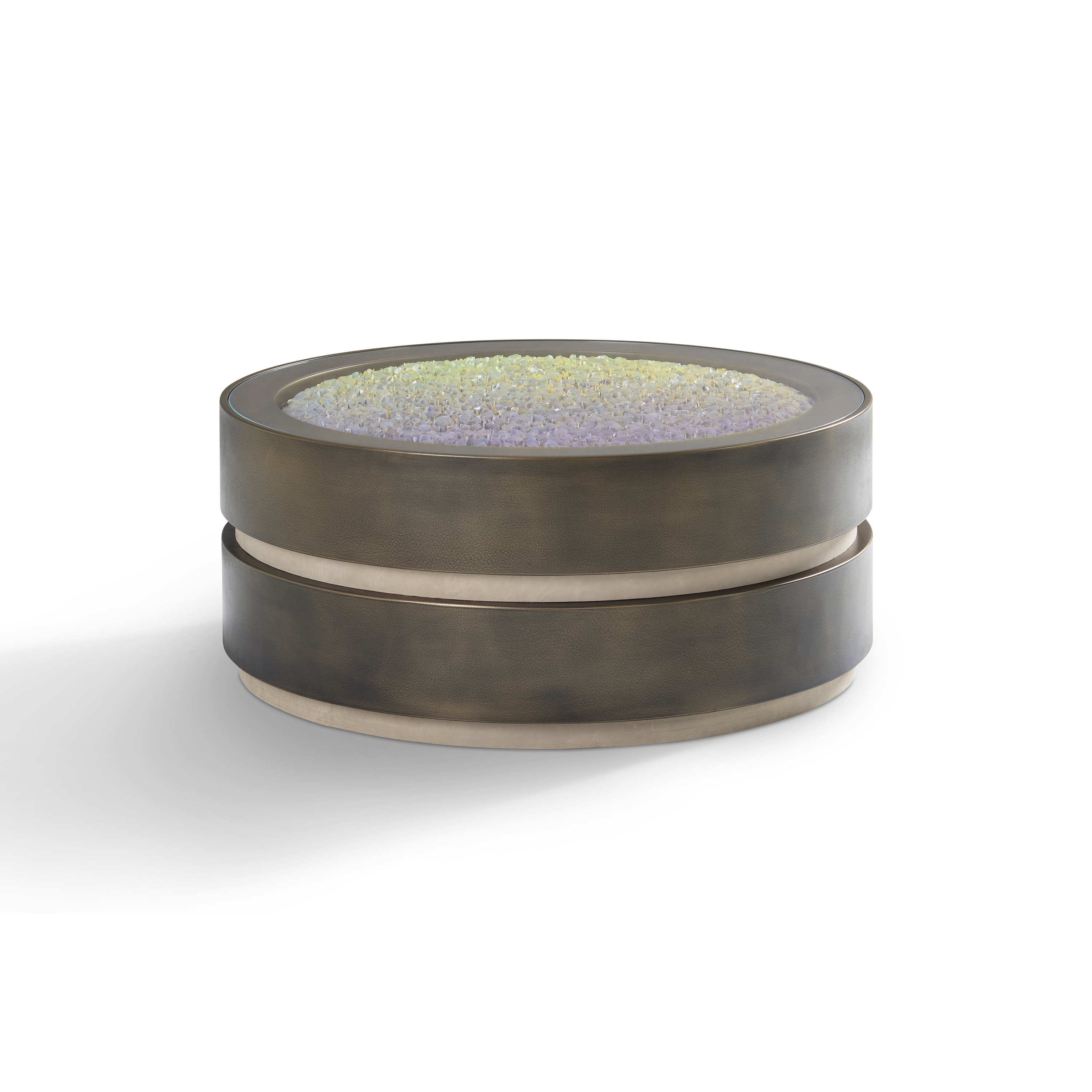 Spinel Flowerbed Coffee Table Metal Lacquer + Flowerbed