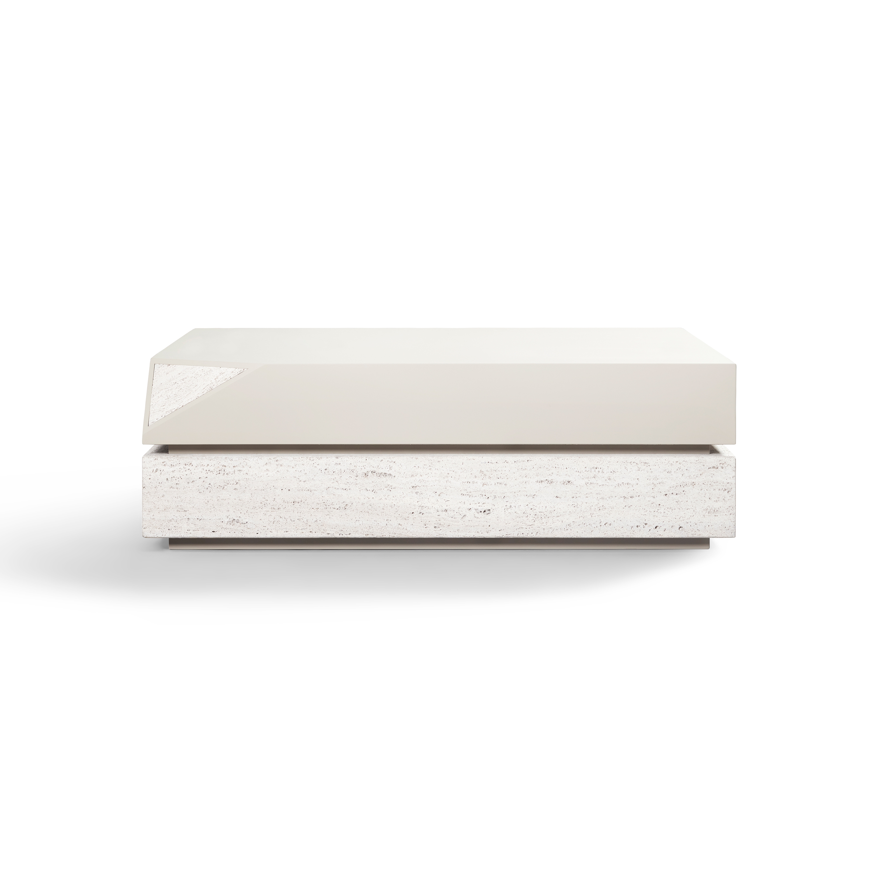 Mostrar el producto Zircon Coffee Table Softtouch Beige + Travertin del fabricante DAMI Luxury Interior