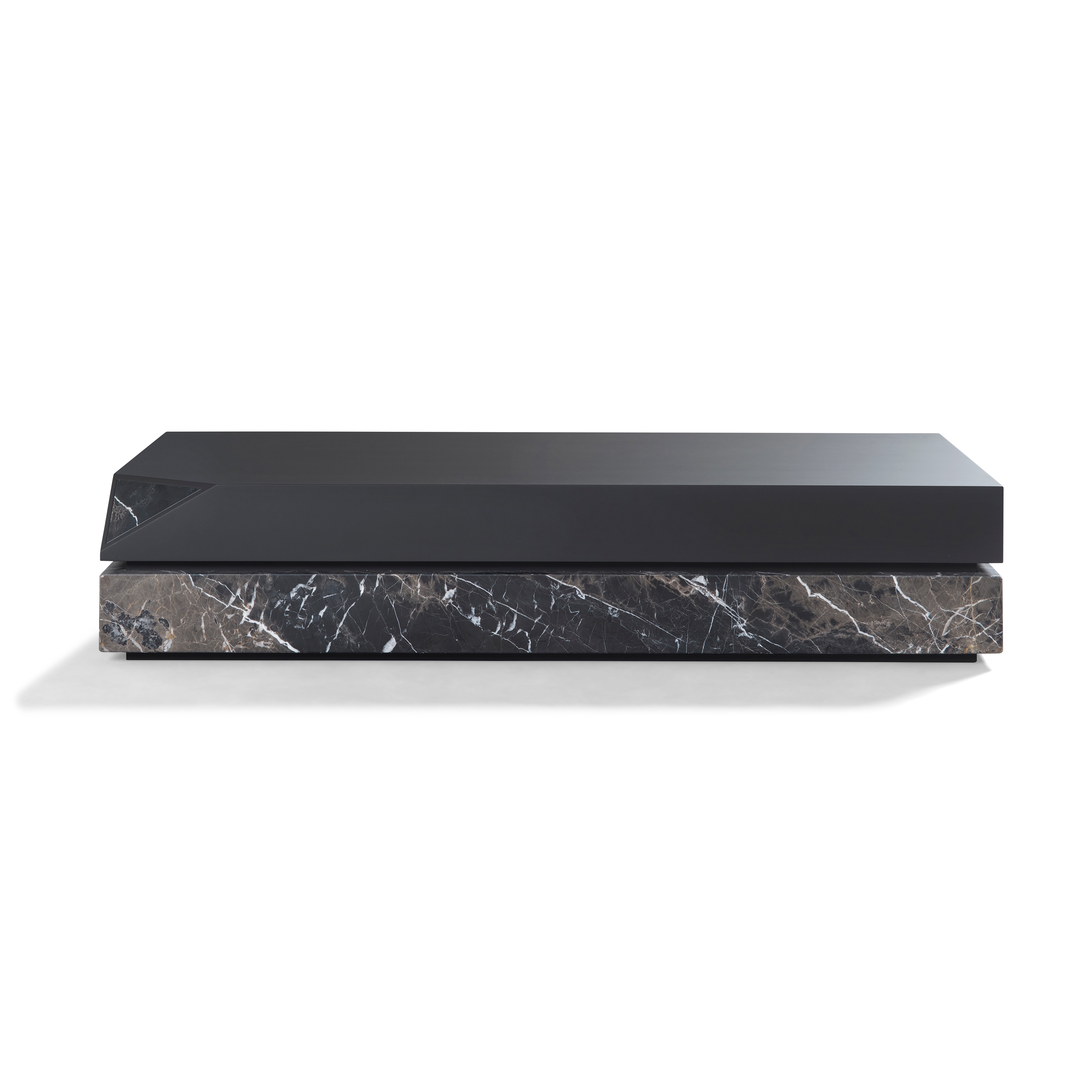 Produkt Zircon Coffee Table Ultra Matt Dark Brown + Marble Café Amaro Leather Look des Herstellers DAMI Luxury Interior anzeigen