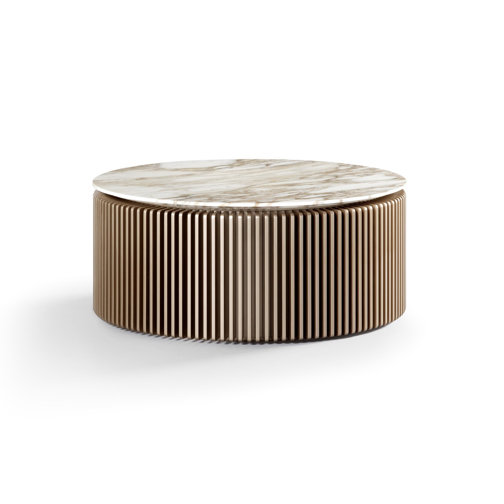 Mostrar el producto Pearl Coffee Table High Gloss Champagne Frame + Marble Calacatta Top del fabricante DAMI Luxury Interior