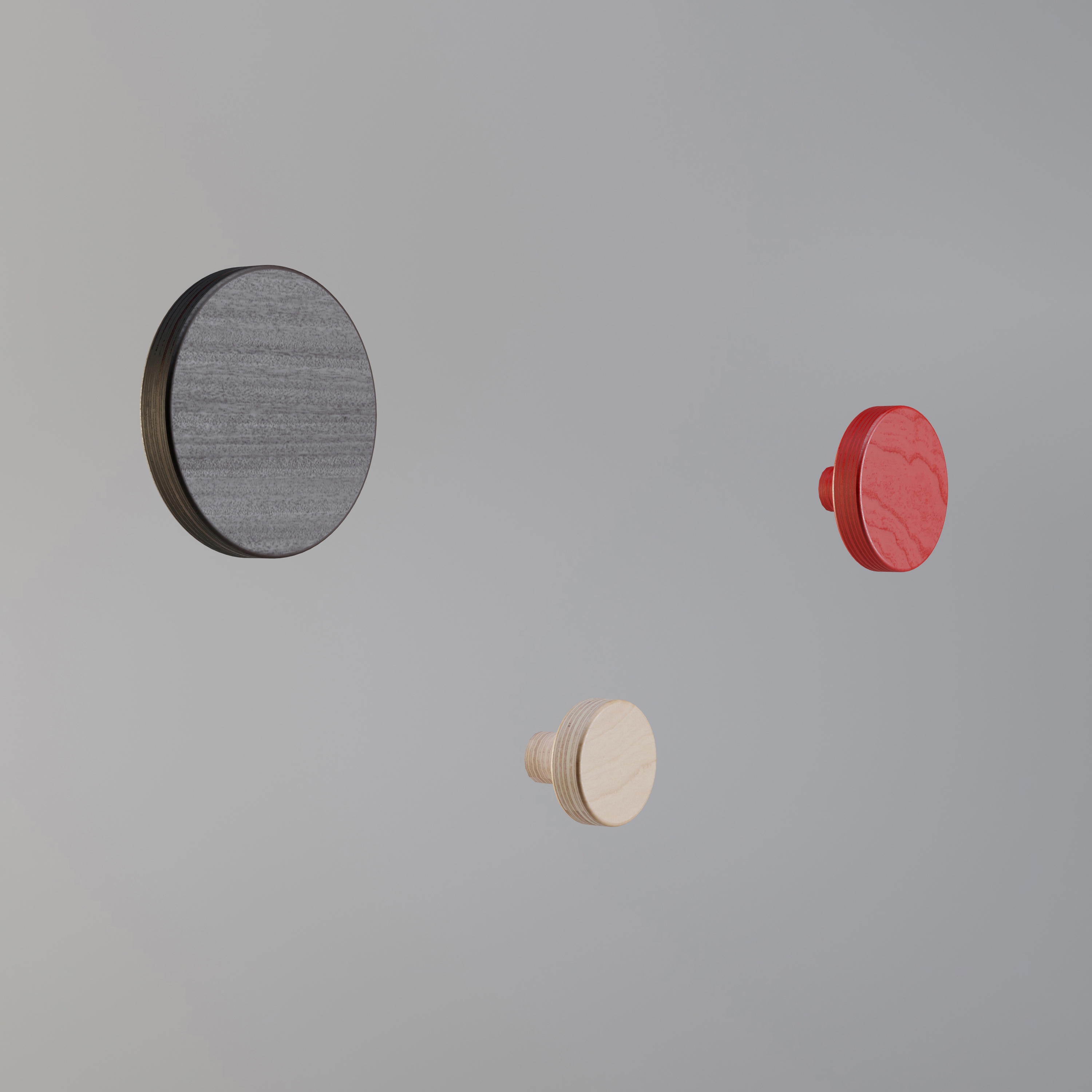 Zero | Nassa-basalt grey, ruby red and natural