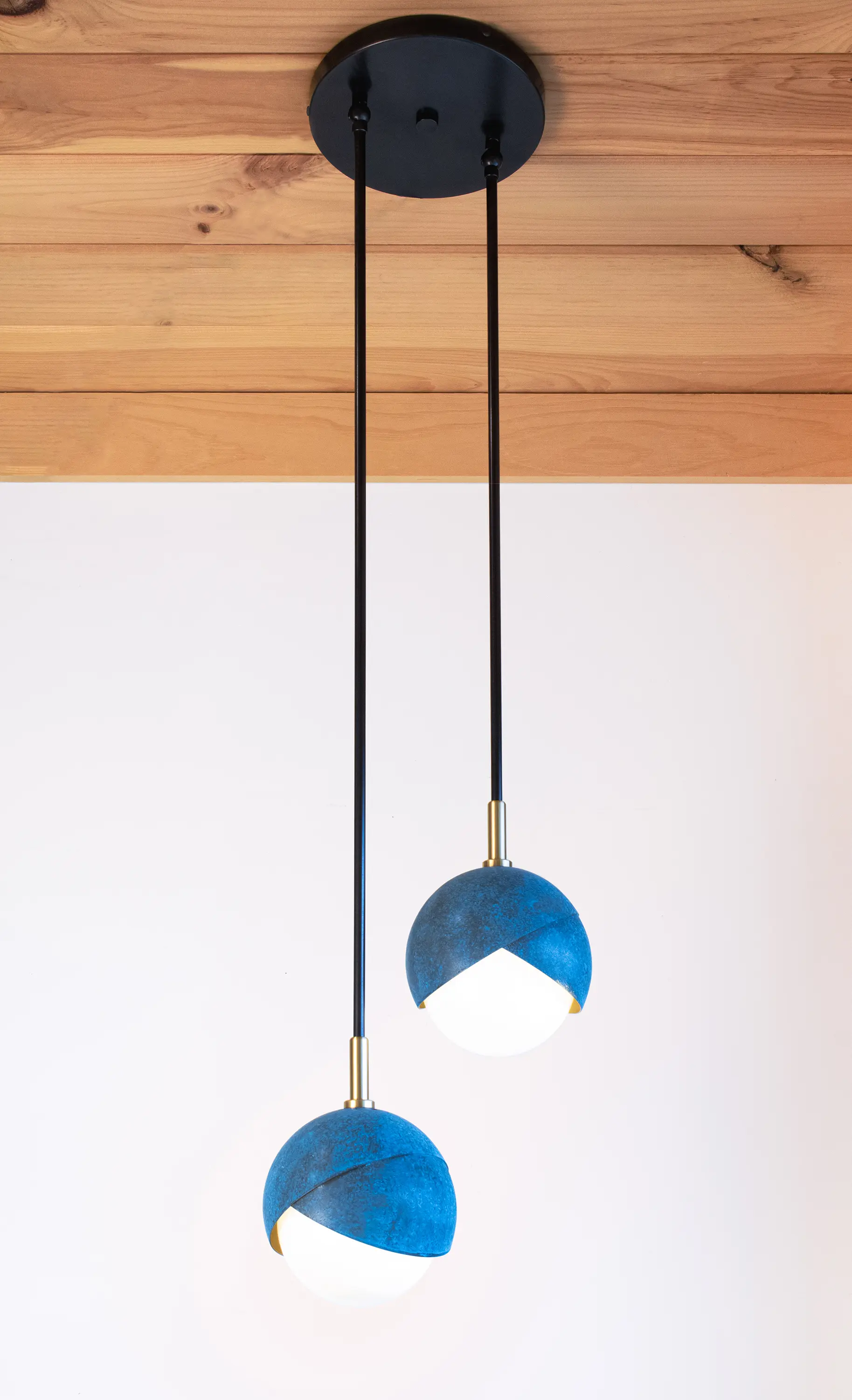 Trella - Benedict | 2 Light Cluster (Prussian blue)