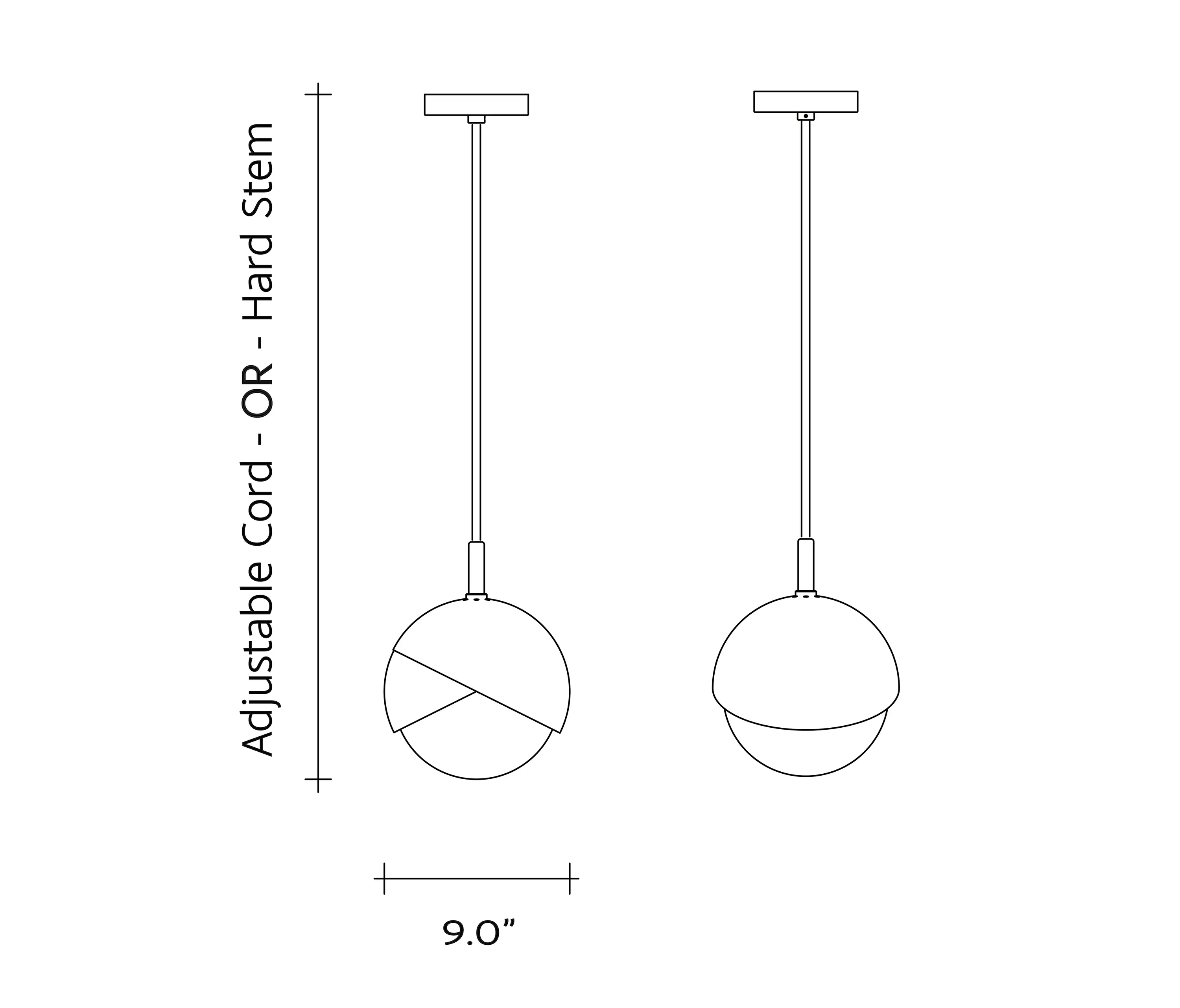 Trella - Benedict | Pendant - 9 inch (Adobe - matte)