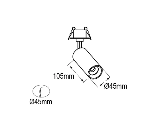 Castaldi - Eidos Recessed Ø45