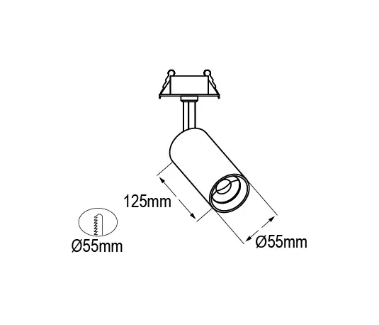 Castaldi - Eidos Recessed Ø55