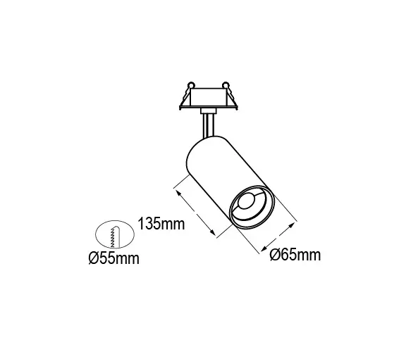 Castaldi - Eidos Recessed Ø65