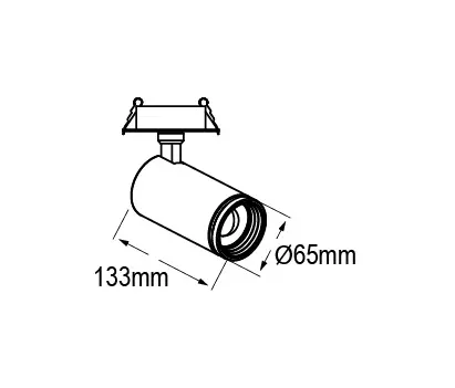 Castaldi - Eidos Recessed Ø65 Zoom