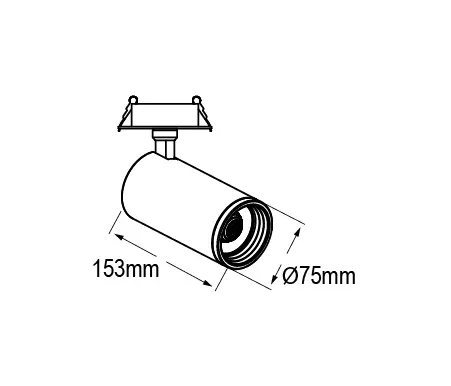 Castaldi - Eidos Recessed Ø75 Zoom