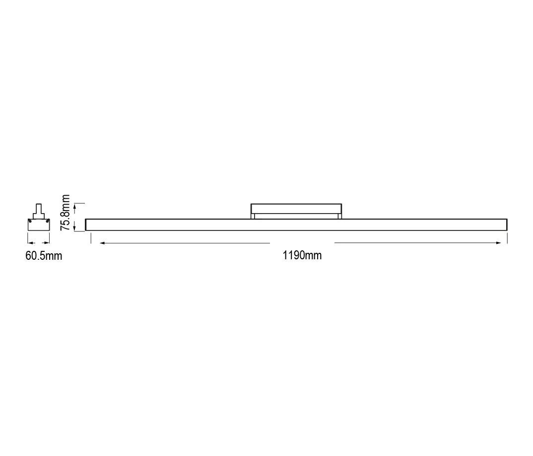 Castaldi - S-Line Track 220V Optics L=1190 Dali