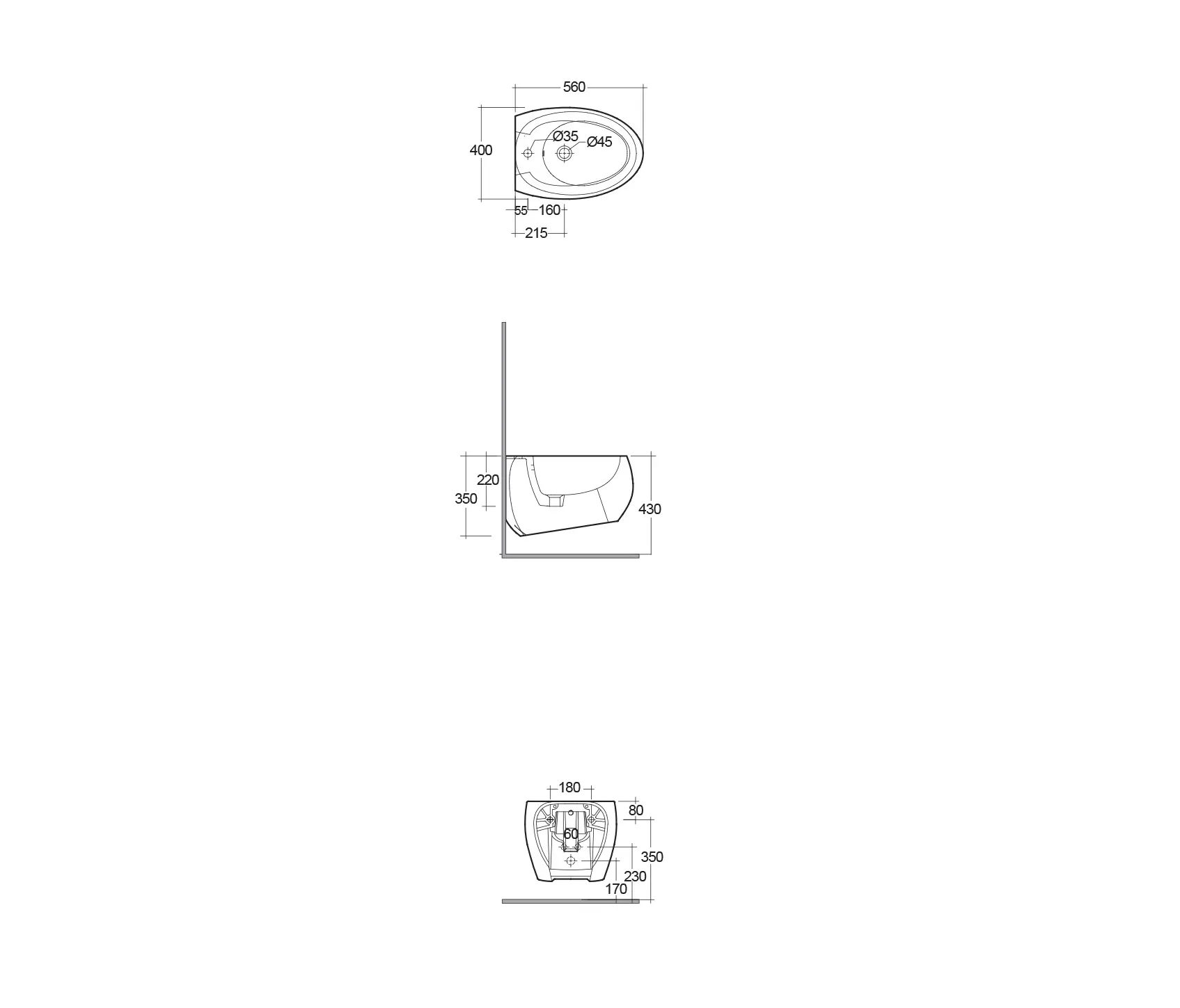 RAK Ceramics - RAK-CLOUD | Wall-hung bidet | Matt White