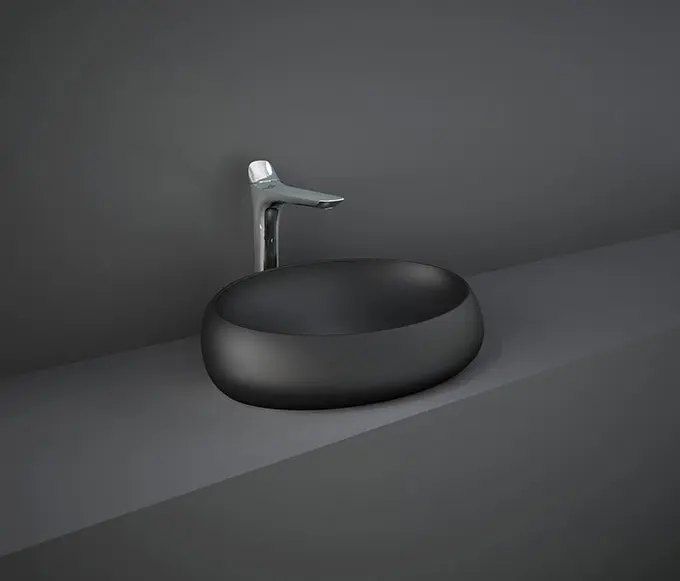 RAK Ceramics - RAK-CLOUD | Countertop washbasin | Matt Black