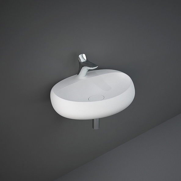 RAK-CLOUD | Wall-mounted washbasin | Matt White