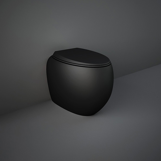 RAK-CLOUD | Back to wall Watercloset | Matt Black