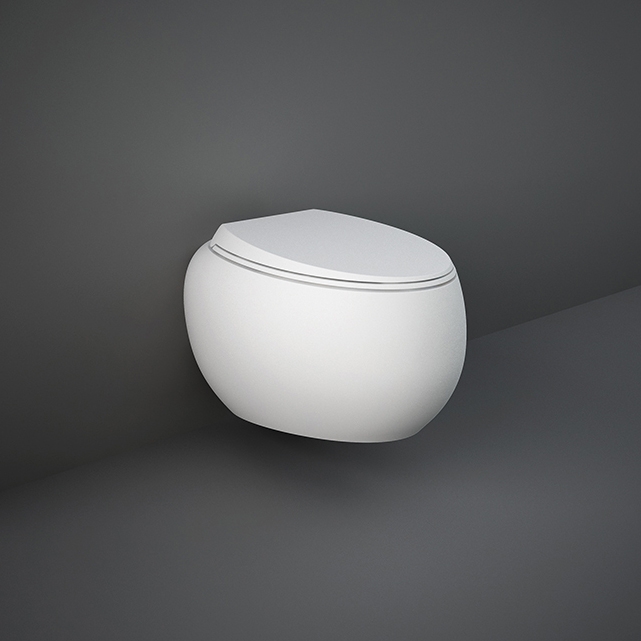 RAK-CLOUD | Wall-hung toilet | Matt White