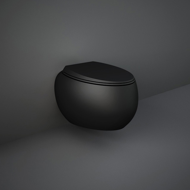 RAK-CLOUD | Wall-hung toilet | Matt Black