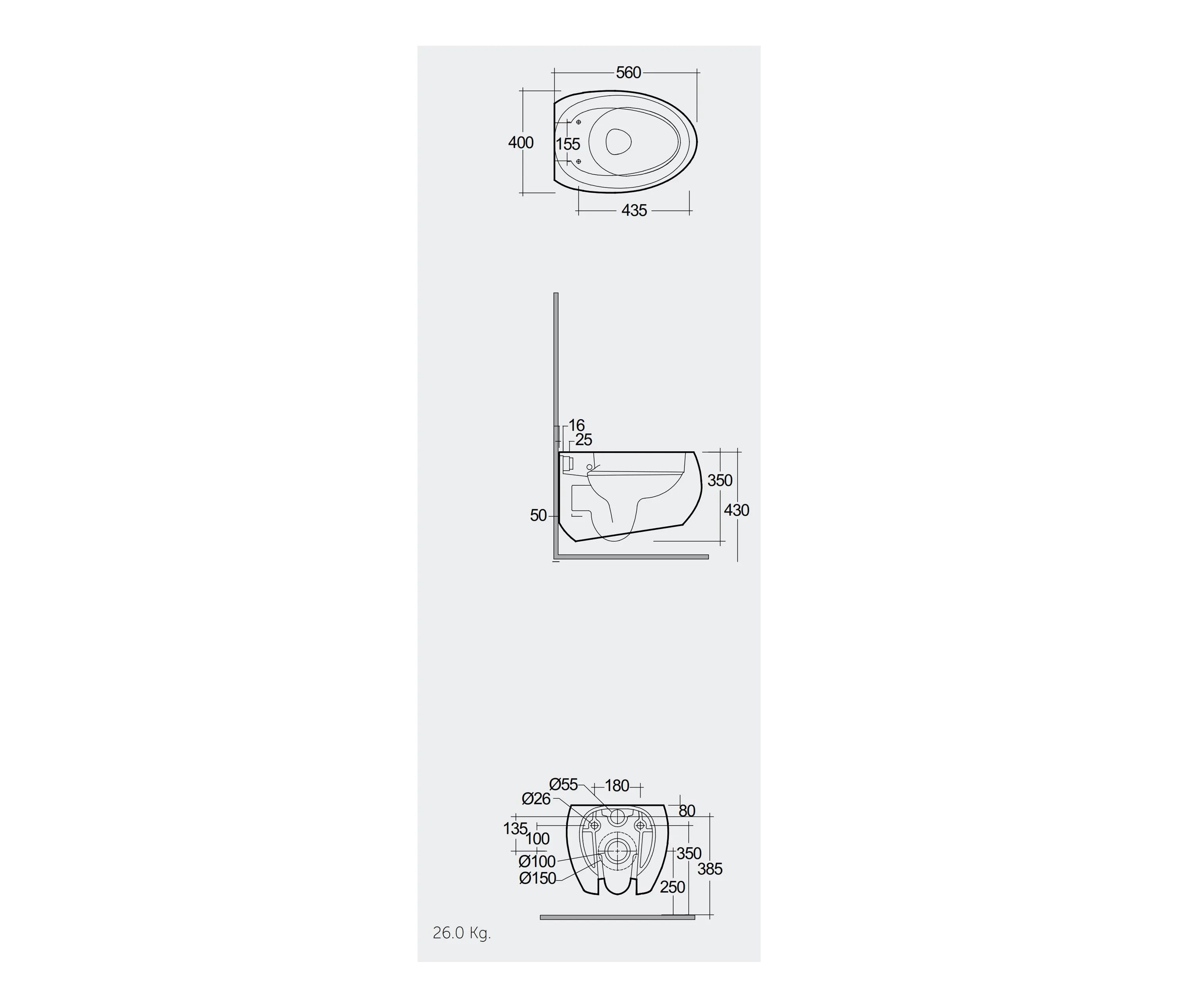 RAK Ceramics - RAK-CLOUD | Wall-hung toilet | Matt Black