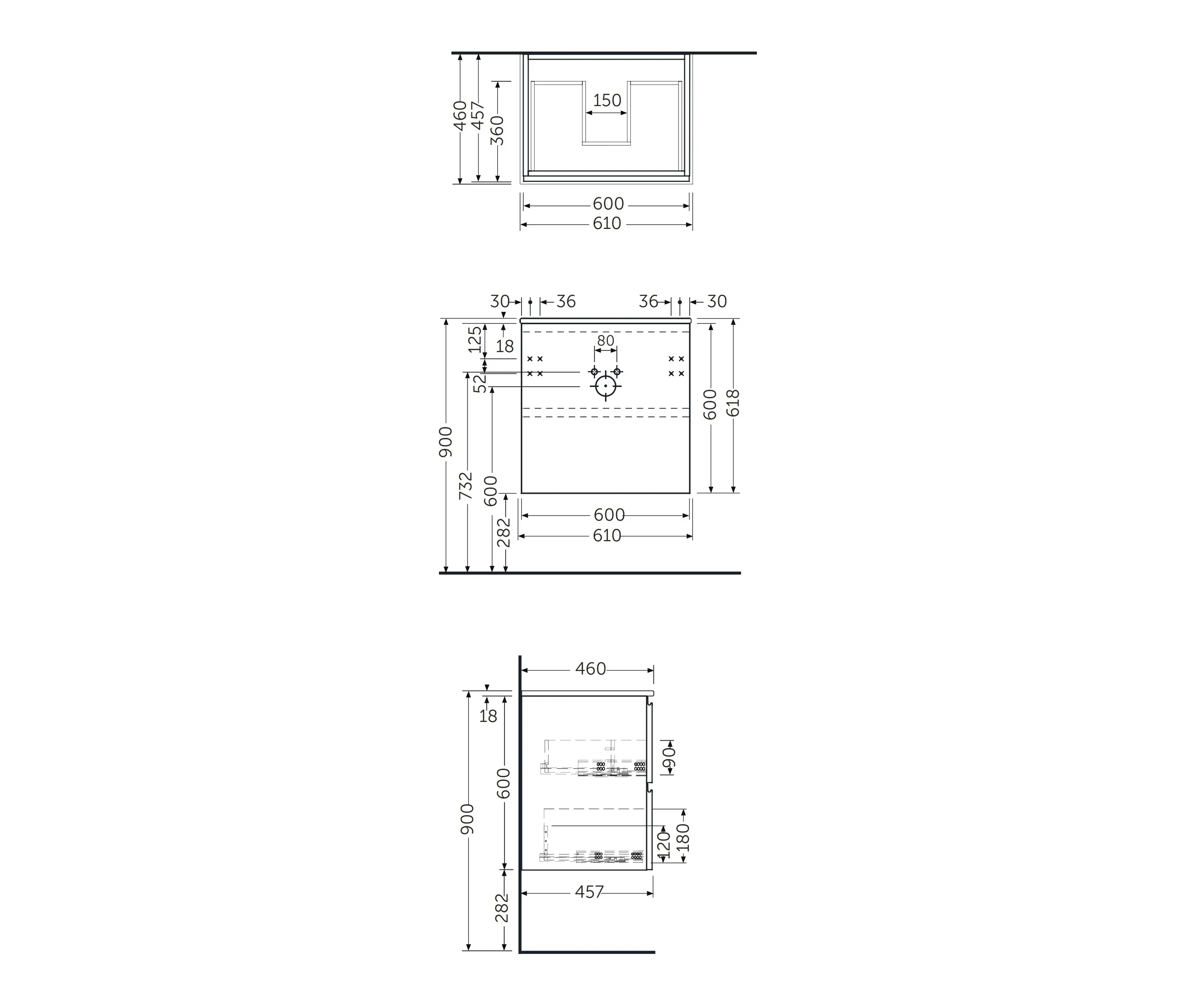 RAK Ceramics - RAK-JOY | Vanity unit | Pure White