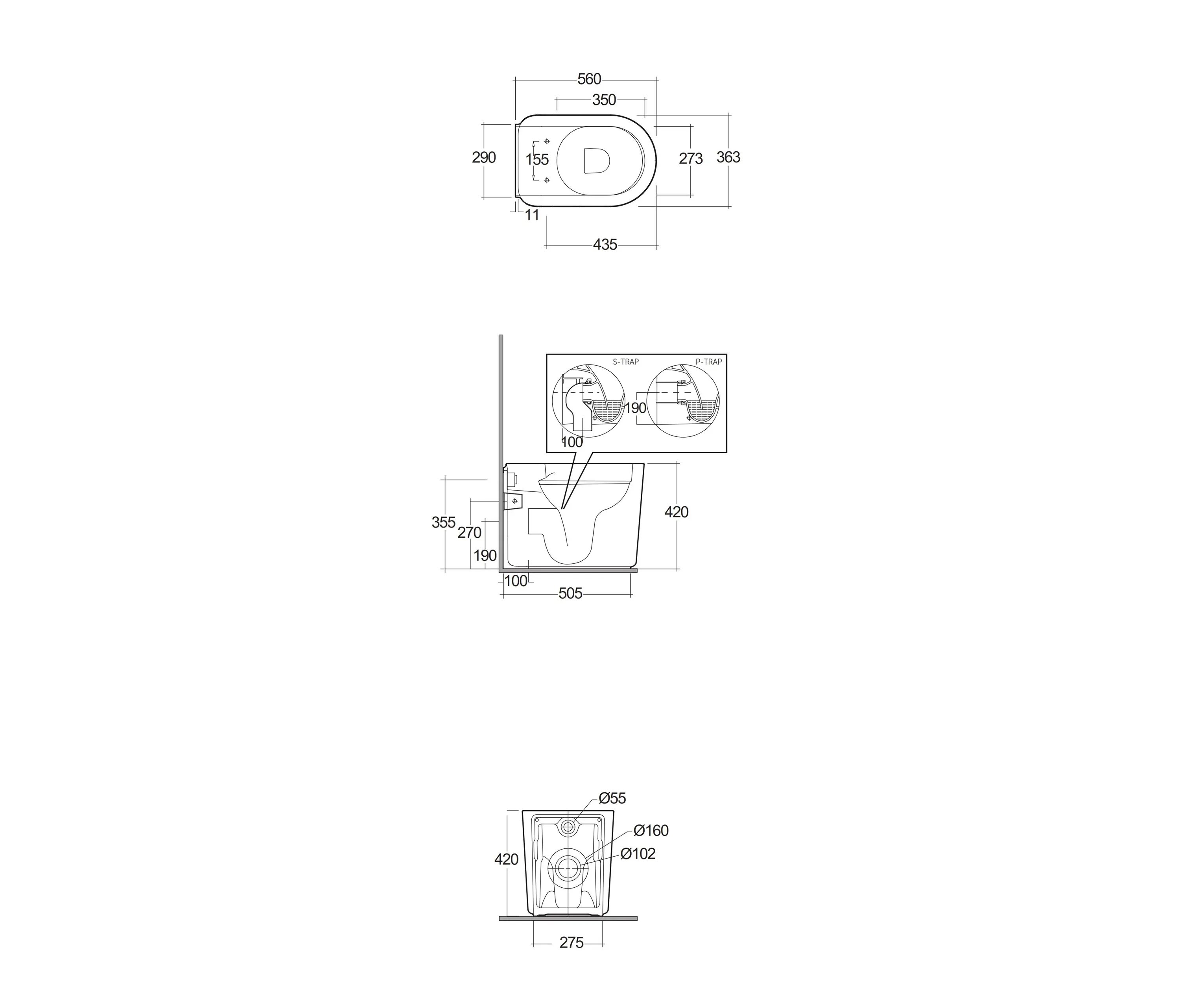 RAK Ceramics - RAK-VALET | Back to wall Water Closet | Matt White
