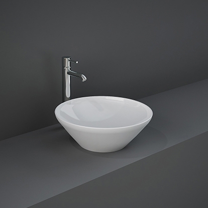 Display product RAK-VARIANT | Round Countertop washbasin without tap hole from manufacturer RAK Ceramics