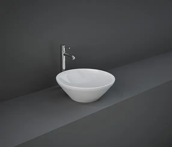 RAK Ceramics - RAK-VARIANT | Round Countertop washbasin without tap hole