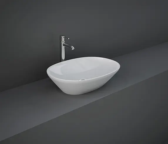 RAK Ceramics - RAK-VARIANT | Oval Countertop washbasin without tap hole