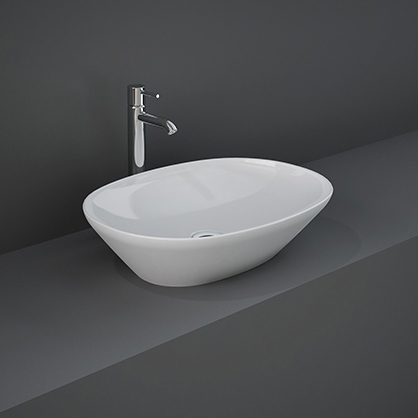 Display product RAK-VARIANT | Oval Countertop washbasin without tap hole from manufacturer RAK Ceramics