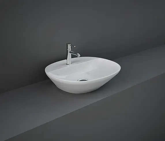 RAK Ceramics - RAK-VARIANT | Oval Countertop washbasin with tap hole