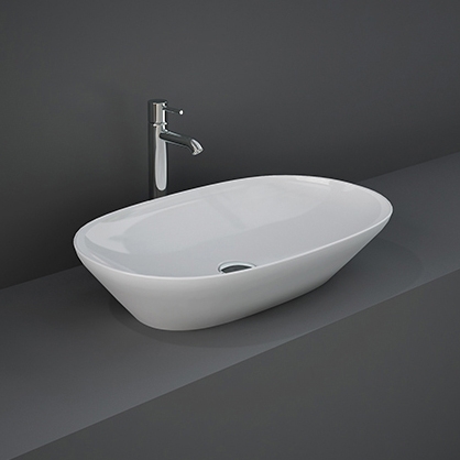 Display product RAK-VARIANT | Oval Elongated Countertop washbasin without tap hole from manufacturer RAK Ceramics