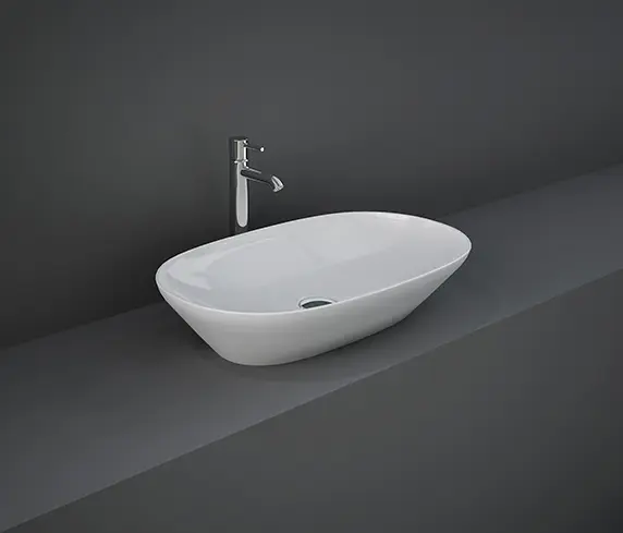 RAK Ceramics - RAK-VARIANT | Oval Elongated Countertop washbasin without tap hole
