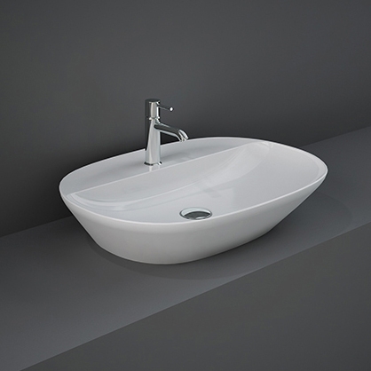 Display product RAK-VARIANT | Oval Elongated Countertop washbasin with tap hole from manufacturer RAK Ceramics