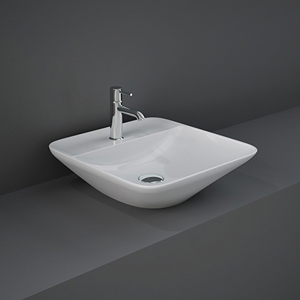 Display product RAK-VARIANT | Squared Countertop washbasin with tap hole from manufacturer RAK Ceramics