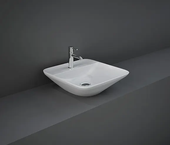 RAK Ceramics - RAK-VARIANT | Squared Countertop washbasin with tap hole