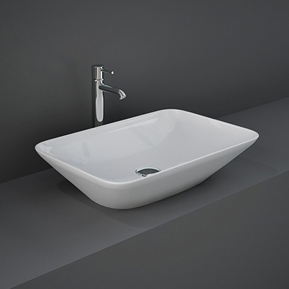 Display product RAK-VARIANT | Rectangle Countertop washbasin without tap hole from manufacturer RAK Ceramics