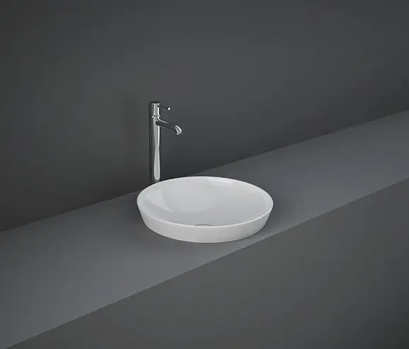 RAK Ceramics - RAK-VARIANT | Round Drop in Washbasin without tap hole