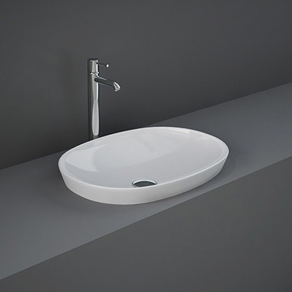 Display product RAK-VARIANT | Oval Drop in Washbasin without tap hole from manufacturer RAK Ceramics